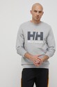 Бавовняна кофта Helly Hansen сірий 34000