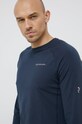 Vlnené tričko s dlhým rukávom Peak Performance tmavomodrá G76147.