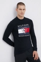 μαύρο Longsleeve Rossignol ROSSIGNOL X TOMMY HILFIGER Ανδρικά