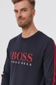 granatowy Boss Bluza bawełniana 50452292