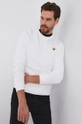 bianco Lyle & Scott felpa in cotone