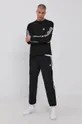 adidas Originals bombažni pulover črna