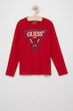 Дитячий лонгслів Guess бавовна червоний L84I29.K8HM0