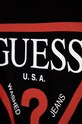 Chlapec Detské tričko s dlhým rukávom Guess L84I29.K8HM0 čierna
