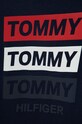 Chlapec Detská bavlnená košeľa s dlhým rukávom Tommy Hilfiger KB0KB06952.4890 tmavomodrá