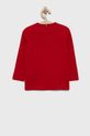 Detská bavlnená košeľa s dlhým rukávom Tommy Hilfiger červená