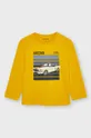 žltá Detské tričko s dlhým rukávom Mayoral Chlapčenský