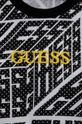 чорний Дитячий бавовняний лонгслів Guess