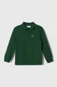 zelena Otroška bombažna majica z dolgimi rokavi Lacoste Fantovski