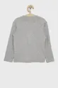 Detská bavlnená košeľa s dlhým rukávom Lacoste sivá