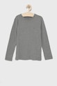 Хлопковый детский лонгслив Tommy Hilfiger (2-pack) UB0UB00309.4890 серый AW25