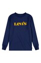 Detské tričko s dlhým rukávom Levi's bavlna fialová 9ED547.NEW.B