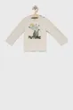 béžová Detská bavlnená košeľa s dlhým rukávom Birba&Trybeyond Chlapčenský