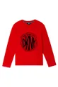 czerwony Dkny Longsleeve dziecięcy D25D49.162.174 Chłopięcy