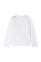 Detské tričko s dlhým rukávom Karl Lagerfeld Z25315.162.174 biela AW21