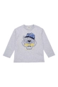 серый Детский лонгслив Kenzo Kids Для мальчиков