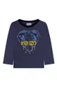 mornarsko plava Dječja pamučna majica dugih rukava Kenzo Kids Za dječake