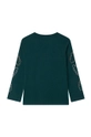 Kenzo Kids Longsleeve bawełniany dziecięcy zielony