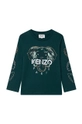 zielony Kenzo Kids Longsleeve bawełniany dziecięcy Chłopięcy