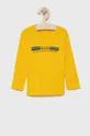 žltá Detské tričko s dlhým rukávom United Colors of Benetton Chlapčenský