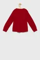 Detská bavlnená košeľa s dlhým rukávom GAP červená