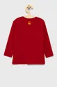Detské tričko s dlhým rukávom United Colors of Benetton červená