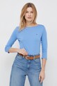 Tommy Hilfiger longsleeve bawełniany niebieski WW0WW31669.4890