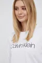 fehér Calvin Klein pamut hosszúujjú