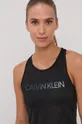 Tričko s dlhým rukávom Calvin Klein Performance čierna