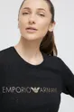čierna Pyžamové tričko s dlhým rukávom Emporio Armani Underwear