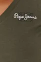 Pepe Jeans - Bavlnené tričko s dlhým rukávom Bleu Dámsky