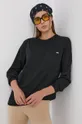 Vans - Bavlnené tričko s dlhým rukávom čierna