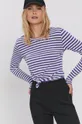 Tričko s dlhým rukávom Jacqueline de Yong fialová