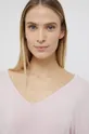Πουκάμισο μακρυμάνικο πιτζάμας Calvin Klein Underwear ροζ