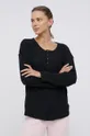 čierna Tričko s dlhým rukávom Calvin Klein Underwear Dámsky