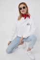 bela Bombažen longsleeve Quiksilver Ženski