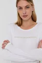 bijela Pamučna majica dugih rukava United Colors of Benetton