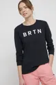 μαύρο Βαμβακερό πουκάμισο με μακριά μανίκια Burton Γυναικεία