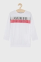 biały Guess Longsleeve dziecięcy Dziewczęcy