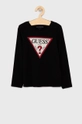 czarny Guess Longsleeve dziecięcy Dziewczęcy