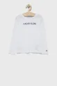 biały Calvin Klein Jeans Longsleeve dziecięcy IG0IG01014.4890 Dziewczęcy