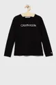 czarny Calvin Klein Jeans Longsleeve dziecięcy IG0IG01014.4890 Dziewczęcy