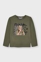 Mayoral Longsleeve dziecięcy z elastanem zielony 4005.6C.Mini