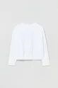 Detská bavlnená košeľa s dlhým rukávom OVS biela