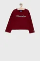 burgundské Detská bavlnená košeľa s dlhým rukávom Champion 404233 Dievčenský