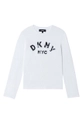 biały Dkny Longsleeve dziecięcy D35R57.114.150 Dziewczęcy