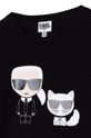 Karl Lagerfeld - Detské tričko s dlhým rukávom  47% Bavlna, 7% Elastan, 46% Modal