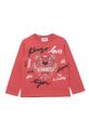 sýto ružová Detské tričko s dlhým rukávom Kenzo Kids Dievčenský