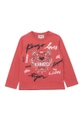 różowy Kenzo Kids Longsleeve dziecięcy Dziewczęcy