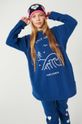námořnická modř Dětská bavlněná košile s dlouhým rukávem Femi Stories Lasti Dívčí